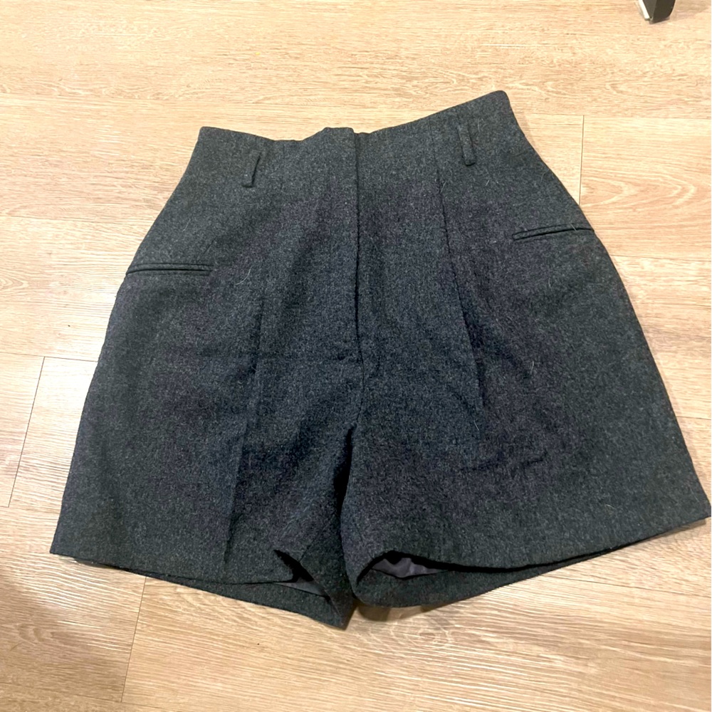 Byron Lars High Waisted Wool Shorts 8